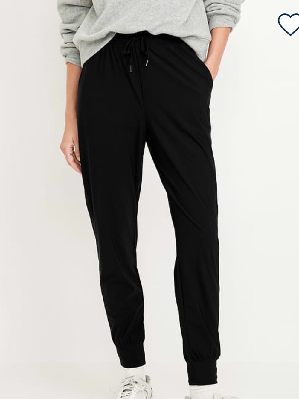 Old Navy Sleek Tech Jogger Pants - Women great condition size med black